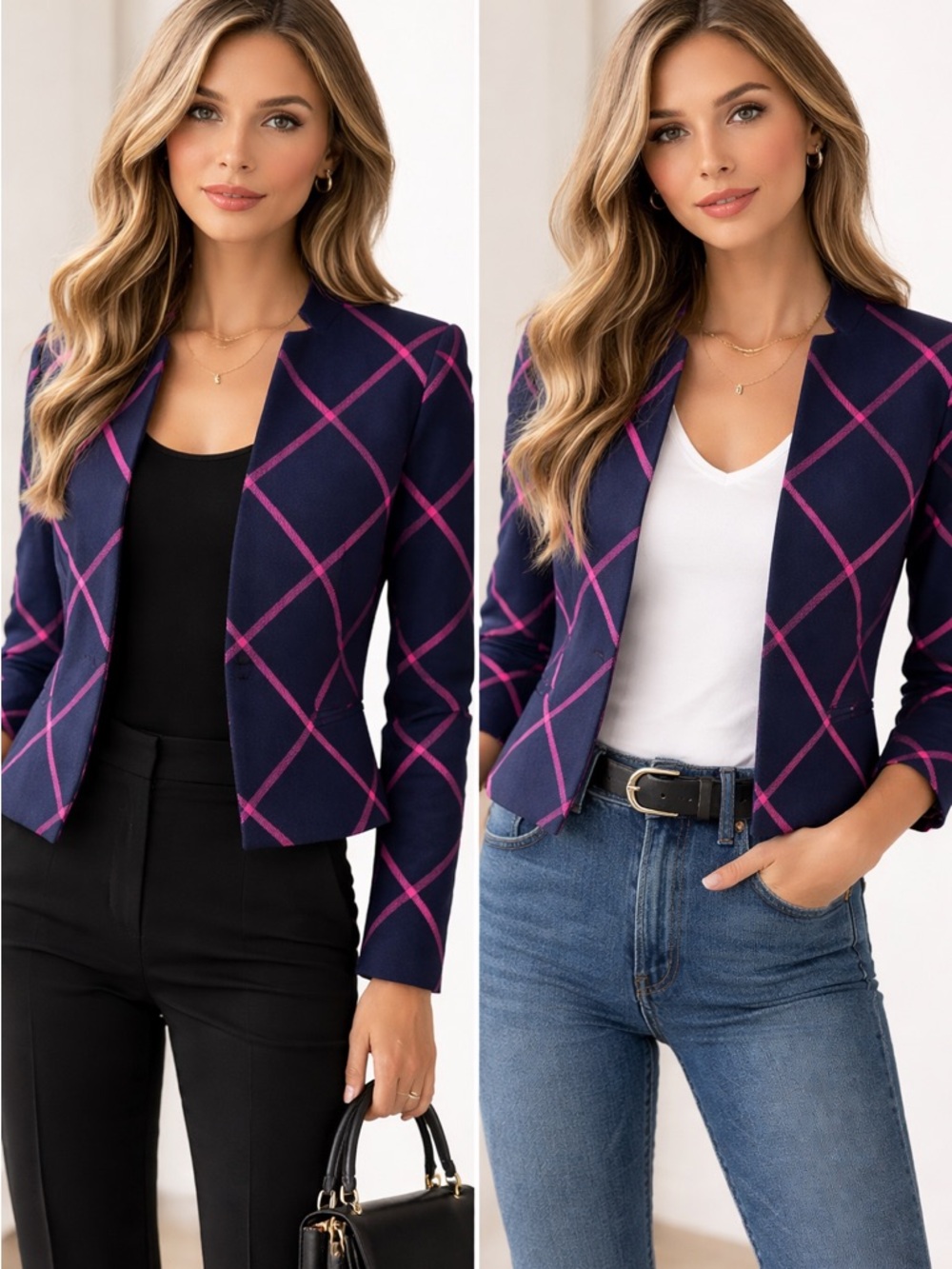 Statement Cropped Blazer 🔥 The Limited | Graphic + Peplum Hem